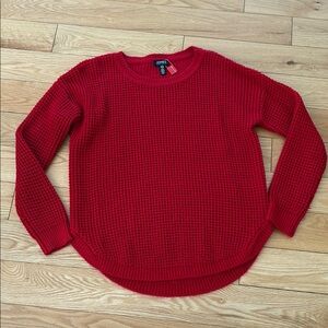 Jones New York Rich Red Crew Neck Sweater